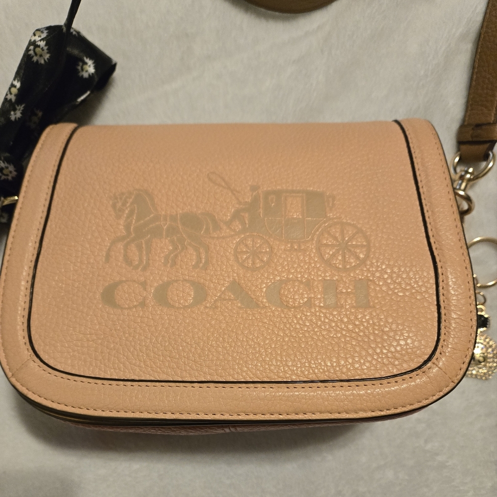 Coach Colorblock Horse And Carriage Saddle Crossbody Bag - Picture 6 of 13